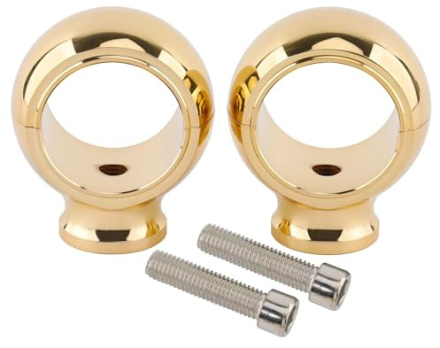 Riser Manubrio Moto Per Suzuki Per Per Dyna Per Sportster Per XL1200 Per XL883 Softail Fat Bob Riser Per Manubrio Da 2'' 50,8 Mm Per Moto Supporto Manubrio Moto(Oro)