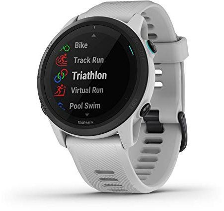 Garmin Forerunner 745, GPS Running Watch, Detailed Training Stats and On-Device Workouts, Essential Smartwatch Functions, Whitestone