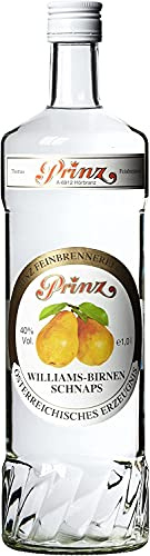 Thomas Prinz Williams Birnen Schnaps Obstbrand 40% 1,0 Liter I Visando Paket