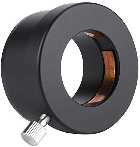 Telescope Eyepiece Adapter, 2 to 1.25 Telescope Eyepiece Mount Adapter Black Metal Accessories Adaptor