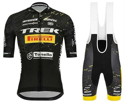 assocauicy Conjunto Ciclismo Hombre,Ropa Ciclismo Hombre Trek 2024 New Transpirable y de Secado rápido en Verano con 3D Almohadillas De Gel 2024