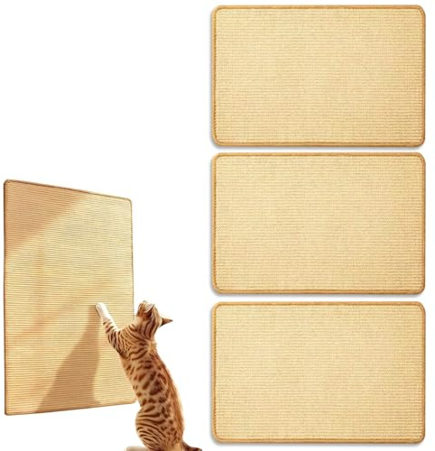 Lot de 4 griffoirs pour chat - Peut protéger efficacement les canapés, les portes et les meubles (50 x 25 cm)