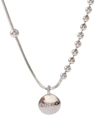 Chaîne de clavicule avec Lettre de Haricot Porte-Bonheur, Bijoux minimalistes fabriqués à la Main pour Femmes, Collier Court et délicat