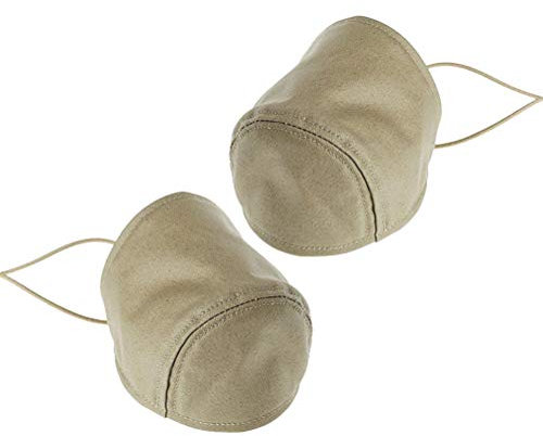 VOSAREA Fersenschutz Fahren Schuh Fersenschutz Abdeckung Fersenkissen für Fahrer 1 Paar (Khaki)