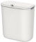 SONGMICS Poubelle de Cuisine Suspendue, 9L, Petite Poubelle Compost, avec Couvercle, Déchets Alimentaires, Poubelle Murale, à Accrocher sur Placard, Armoire de Cuisine, Sous l’Évier, Blanc LTB820W9