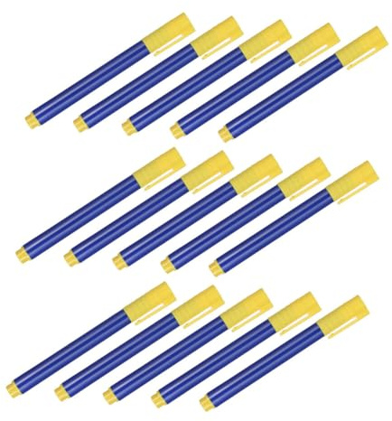 Penna Verifica Valuta Portatile 15 Pezzi, Tester Banconote Blu | Pp, Inchiostro Non Danneggiante, Uso per Negozi e Contanti, Rilevazione Efficiente e Design Compatto