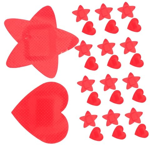 CONGARTENO 30pcs Cartoon Bandages Heart Star Shapes Flexible Self Adhesive Plasters for Boys Cuts Scrapes Burns Soft Breathable Fabric Wound Care Fun Supplies