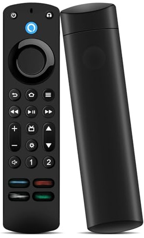 Mando a distancia por voz para TV, con localizador remoto, teclas de control de TV y botones retroiluminados