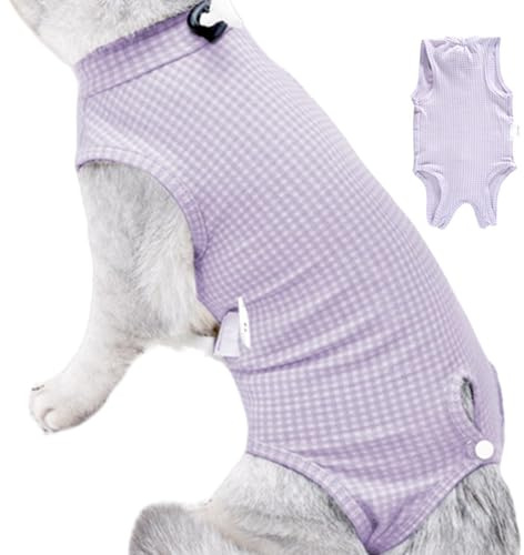 Cat Recovery Suit - Post-kirurgisk kläder för husdjur, andningsbar skyddsdräkt | Läkande outfit för katter, lätt och justerbar, anti-slickdesign