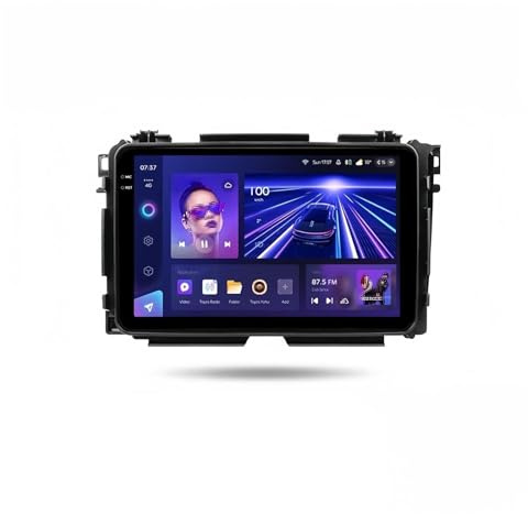 Système de Navigation Automobile Lecteur DVD de Voiture pour Honda pour Vezel XR-V HR-V 2015-2017, Lecteur Navigation GPS 9 Pouces(128G)