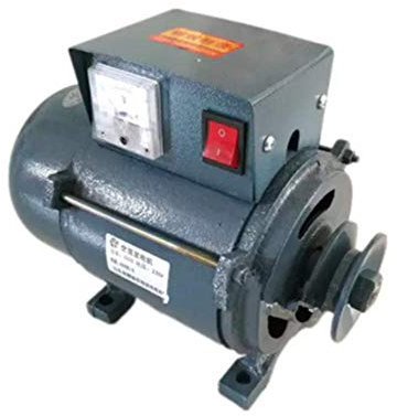 SISHUINIANHUA 220V Haute Puissance 3500W Petit Type à poulie générateur d'éclairage à Aimant Permanent, Diesel, Gris