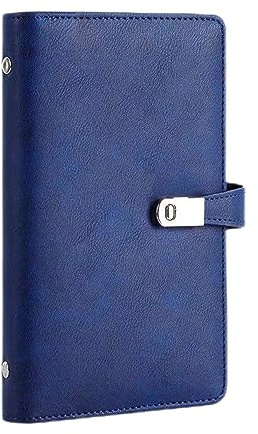 XMLINPER Business Card Organizer holder Book,Credit Card holder,Leather Business Card Case Book Rolodex With 120 Card Slots for Men and Women(Royal blue)