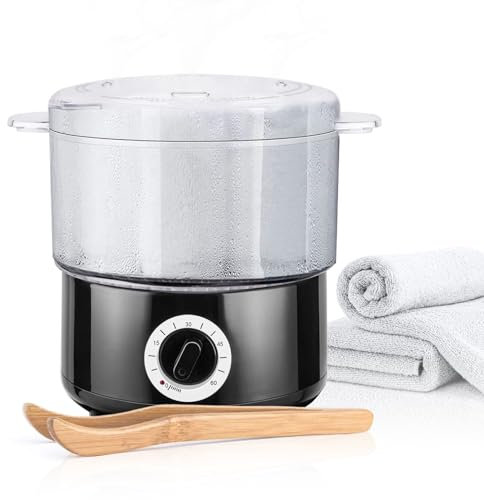 Tanniws Calentador de Toallas de SPA,202 ℉ en 10 Minutos, Vaporizador de Toallas de Calentamiento rápido,de Uso múltiple, para SPA, faciales,Afeitado, peluquería,Equipamiento de salón y Uso doméstico
