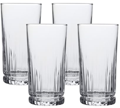 Anchor Hocking Aniston Drinking Glasses (4-Pieces, 15-ounce, dishwasher safe)