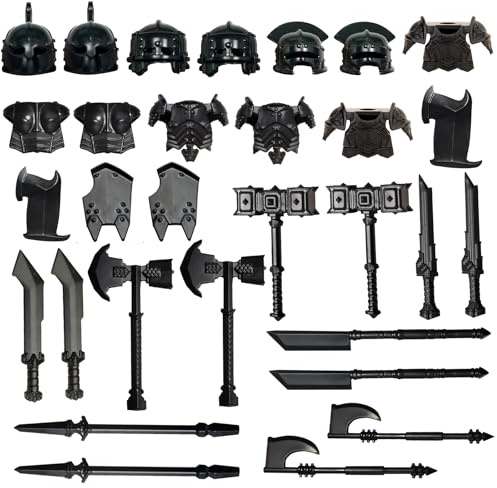 Felicify Military Weapons Set, 30pcs Middle Ages Weapons Set, Army Minifigures, Military Brickarms, Modern Military Toy Set, Guns Weapon Pack, Swat Pieces and Parts Accessories