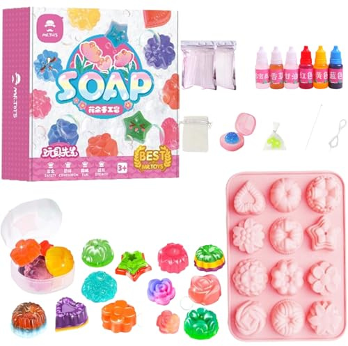 Fabrica De Jabones Para Niños, Kit De Fabricación De Jabón, Kit De Inicio Para Hacer Jabón Creativo DIY, Juego Hacer Jabones, Jabones Artesanales Hacer Kit Para Niños