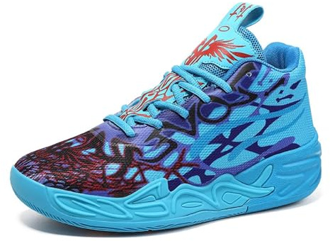 Zapatillas de Baloncesto Unisex de caña Alta, Hombre Mujer Zapatos Basketball Shoes Suela de Goma Antideslizante, Ideales for Entrenamientos y Juegos al Aire Libre Sneakers