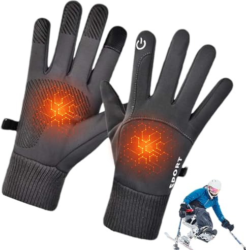 USB-uppvärmda handskar - Uppladdningsbara pekskärmsuppvärmda handskar, handvärmare för skidsport | Utomhus motorcykelarbetsskydd för kallt väder, cykling, vandring