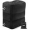 HOMCA Repose Pieds Gonflable, Voyage Oreiller Repose Pieds Coussin D'avion Oreiller Jambe Repose Pied Repose Pieds Pour Dormir Sur La Voiture, Vol, Train Rapide, Noir, 1 Paquet