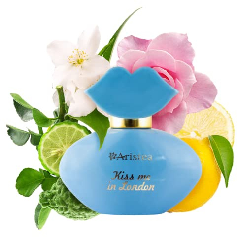 Aristea Parfum Damen Kiss me in London, Eau de Parfüm für Frauen, amber-blumiger Damenduft, 25ml