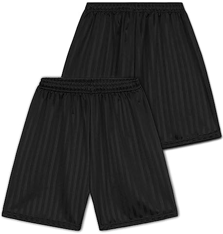 Short de Sport Enfant Short Sport Court à Cordon Gym Running Foot Rugby Basket Vêtement Mixte Sportswear Garçon Fille Taille Elastique Rayé 5-14 Ans