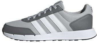 adidas Unisex Run 50s Shoes Schuhe, Grey Two/Cloud White/Grey Four, 44 EU