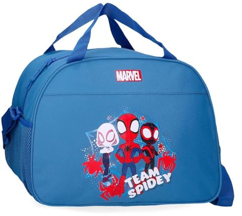 Joumma Marvel Team Spidey, anpassningsbar till blå vagn, 21 x 28 x 10 cm, polyester 6,44 L, Blå, Talla única, dagis ryggsäck