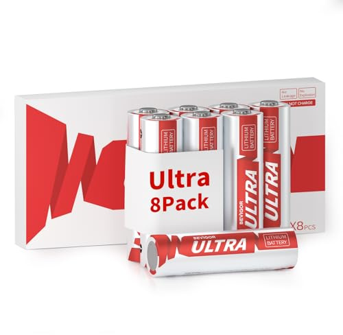 BEVIGOR AA Lithium Batterien 8 Stück, 1.5V 3500mAh High Capacity AA Batterien, Nicht Wiederaufladbare AA-Batterien, Geeignet Für eine Vielzahl von Haushaltsgeräten, Sicherheitsausrüstung