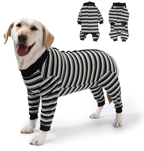 TQFlow Hundbody Nach Op, Body Hund Nach Kastration Hündin Rüde, Wundschutz Professioneller Pet Recovery Suit, Operationsbody Hund Body Atmungsaktiv Hunde Dog Cat Einteiler Schlafanzug (Schwarz, M)