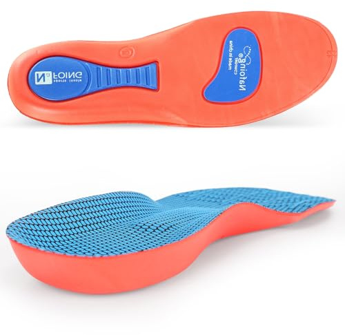 Solette Ortopediche per Uomo Donna, Plantare Ortopedico Solette Scarpe per Fascite Plantare, Piede Piatto, Alluce Valgo, Tallonite, Spina Calcaneare, Plantari Ortopedico con Supporto Dell'Arco (41-42)