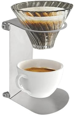 Soporte Para Café Pour Over - Portafiltros Plegable de Acero Inoxidable - Base Para De Filtrado Manual | Para Viajar Cafetería Acampada Té Y Café Frío En Bar Y Mostrador