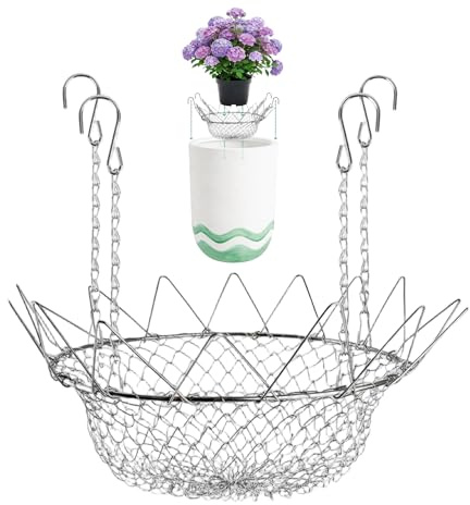 Växtinsats för krukor rostfritt stål tung blomkruka | Blomkruka fyllningsstöd för inomhusbruk: Krukväxter, krukor och blomjord