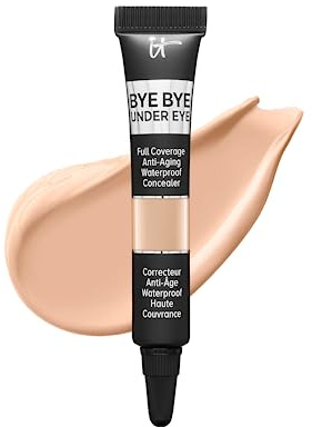 IT Cosmetics Bye Bye Under Eye Concealer Travel (Medium) - Waterproof, Full Coverage Brightening Concealer For Dark Circles, Fine Lines, Redness & Discoloration, Anti-Aging 24H Wear- 0.11 fl oz