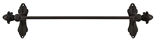 Handtuchhalter Braun Gusseisen Handtuchstange Wandmontage Vintage 49cm