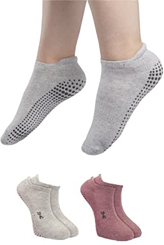 RØDER 2 Paar Stoppersocken Damen & Herren • Yoga Socken • Antirutschsocken • ABS Socken • Haussocken mit Noppen • Stoppersocken Herren (39-42 d/r)