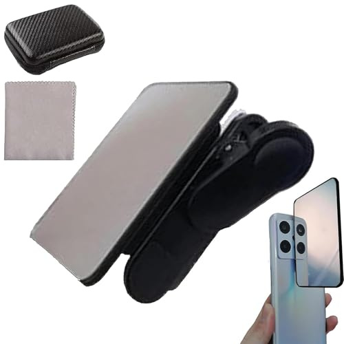 Spiegelreflexion Für Handykamera, 2 Stück Handy Spiegelreflektor Verstellbarer Kamera Spiegelclip Für Smartphones, Verstellbarer Smartphone Kamera Spiegel Reflexion Clip Kit, Kreative Fotografie