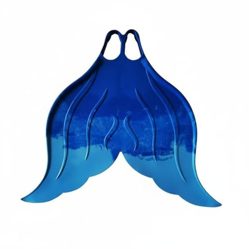 Lljsszr Diving Fins Mermaid Monofin Rubber Flippers Comfortable Enhanced Aquatic Experience Suitable for Pool Beach Exercise , Fantasy Blue , M