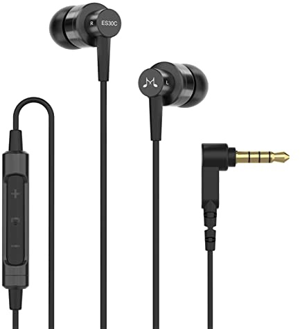 SoundMAGIC ES30C Trådbundna Öronsnäckor med Mikrofon Ljudisolering In Ear Hörlurar HiFi Sound Hörlurar Bekväm Passform Svart