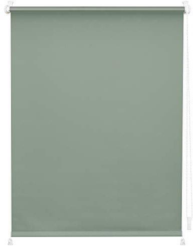 Lichtblick Verdunklungsrollo ohne Bohren, Klemmfix, Thermorollo, Hitzeschutz, Sichtschutz, Wandmontage, Deckenmontage, Rollo für Fenster und Türen Salbei,70 cm x 150 cm (B x L)
