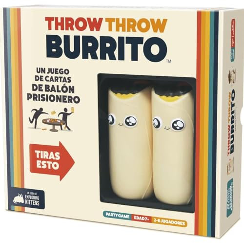 THROW THROW BURRITO Exploding Kittens Kartenspiel Spanische Sprache