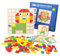 Dr. MUYA® Montessori Spielzeug ab 3 4 5 6 Jahre, Mosaik Puzzle, Kinderspielzeug ab 3 Jahre, Spiele ab 3 Jahren, Motorikspielzeug, Tangram Kinder, Geschenk 3 Jahre Kinder Mädchen Junge