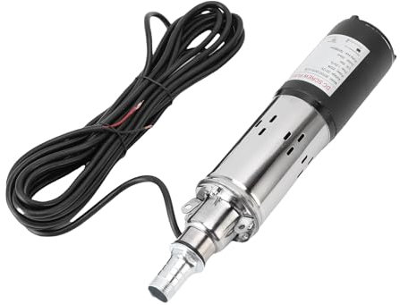 Luocute Pompa di Pozzi Sommersi, Pompino di Pozzi Profondi 12 V per L'irrigazione Casa per Giardini Agricoli, 30 M di Sollevamento NPT 3/4 Pollici 1 in Uscita in Acciaio Inossidabile in