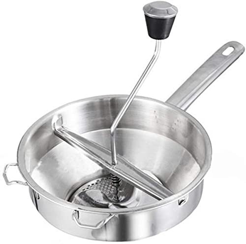 TSTSM Passoire/Passoire Moulin en Acier Inoxydable Moulin Presse pour Sauces Bouillie De Confiture De Soupe.