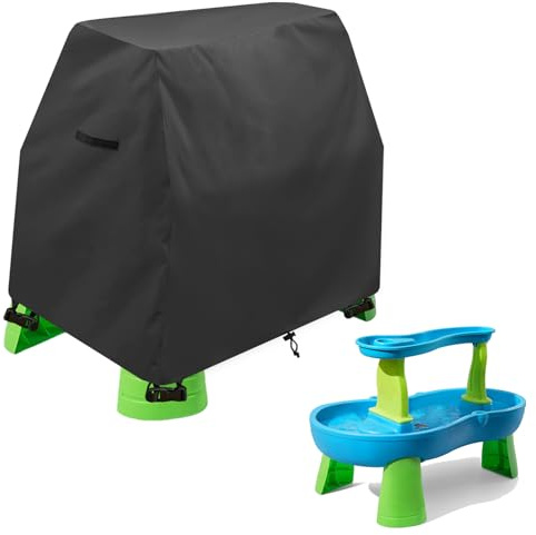 Aacabo Kids Water Table Cover Fit Rain Showers Splash Pond Water Table,Waterproof Dust Proof Anti-UV Outdoor Toys Cover-Cover only