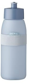 Mepal - Sportflasche Ellipse - Praktische Wasserflasche für Sport, Gym & Freizeit - Sport Trinkflasche mit weichem Ausgießer - Spülmaschinenfest & BPA-frei - 500 ml - Nordic blue