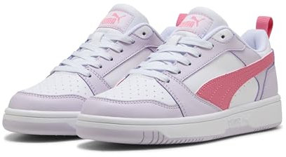PUMA Unisex Kinder Rebound V6 Lo Jr Sneaker, Lilac Frost Magic Rose Puma White, 38.5 EU