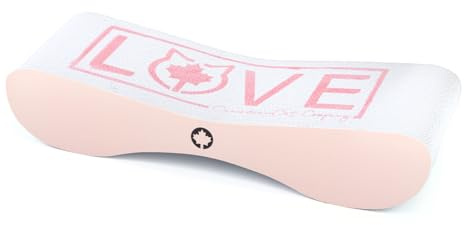 CanadianCat Company | Kratzbrett für Katzen - Satellite 2.0 - rosa - Love Kratzpappe, Kratzwelle, Krallenwetzen