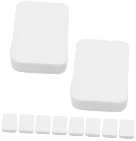 VINTORKY 20 Piezas algodón limpiador almohadillas de algodón reutilizables almohadillas desmaquillantes de labios de limpieza tela no tejida blanco