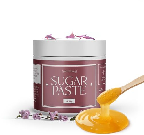 Sockerpasta stark för sugaring — 600 g — hårborttagning för slät hud — lämplig för känslig hud — tar bort hår från 5 mm
