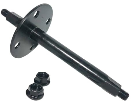 EpheyFIF 1 pedal de eje de rueda media para bicicleta estática de 17/20 mm x 165/180 mm, eje de pedal de metal para accesorios de bicicleta estática Tianxin